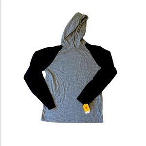 Urban Pipeline men’s long sleeve hoodie. Size medium. Gray and black.